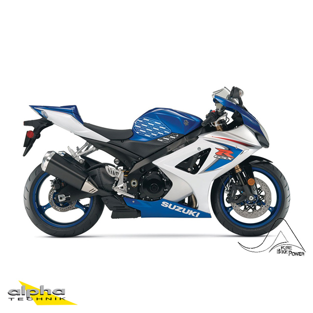 Stompgrip transparente, Volcano, para Suzuki GSXR1000, 2007-2008