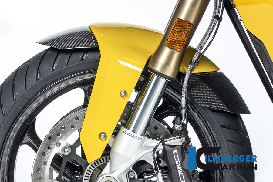 Guardabarros de carbono Ilmberger anterior, delanteroe para guardabarros original pintado, brillante, BMW S1000XR 2020- M1000XR 2024-