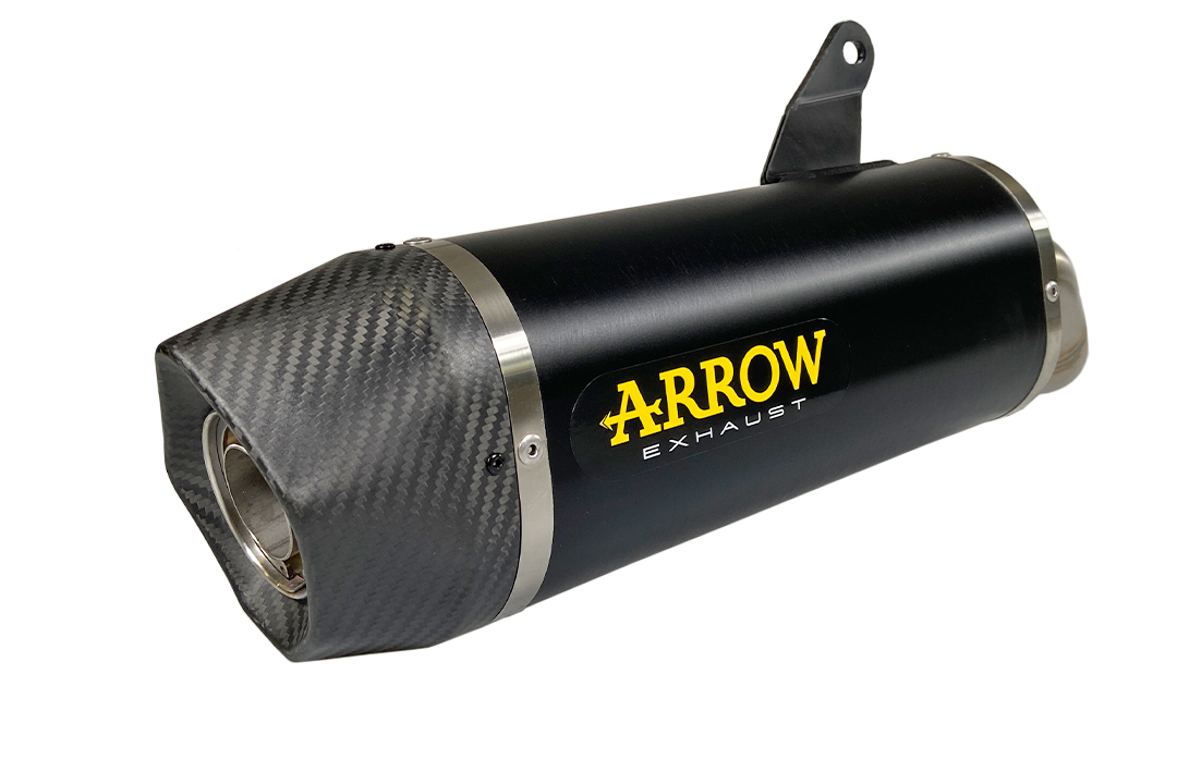 ARROW Escape DARK INDY RACE Aluminio negro para Kawasaki Ninja 1000SX Año de modelo 2020-