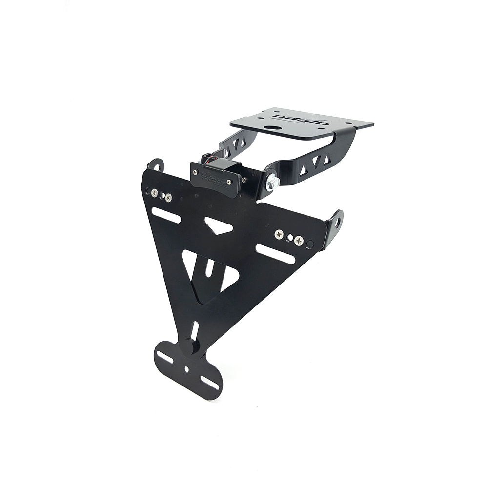 Soporte de matrícula alpha Technik para Kawasaki Versys-X300, ABS; Tipo LE300C; Año del modelo 2017-