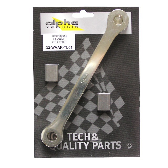 Kit de reducción de altura alpha Technik 35mm para Suzuki GSX750F; Tipo AK; Año del modelo 1998-