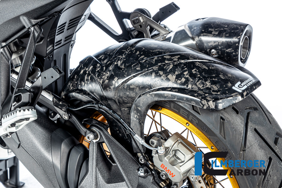 Guardabarros de carbono Ilmberger trasero, Black Diamond Carbon, mate, BMW R1300GS 2023-