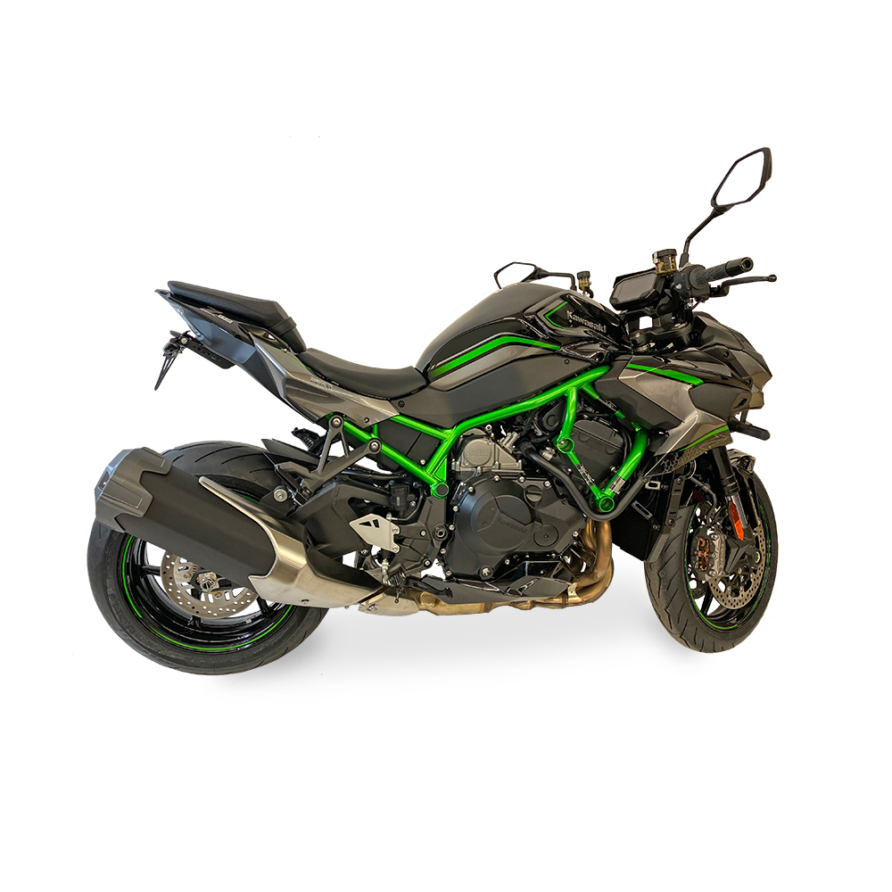 Soporte de matrícula alpha Technik para Kawasaki Z H2; Tipo ZRT00K; Año del modelo 2020-