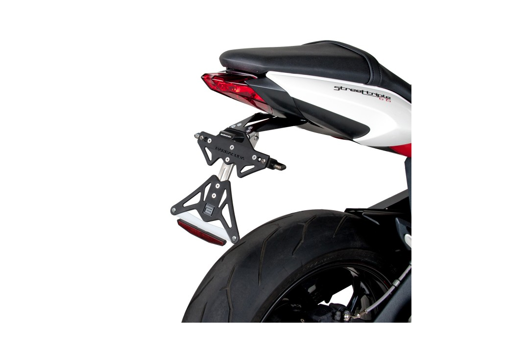 Soporte de matrícula Barracuda para Triumph Street Triple R 2013-2017
