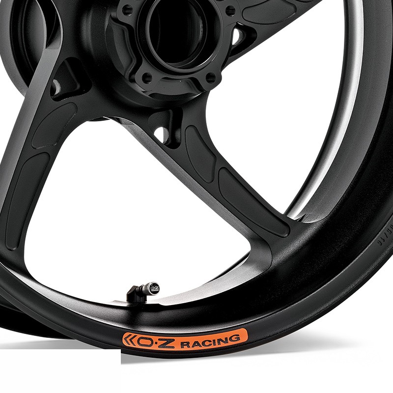 Juego de llantas de aluminio OZ Piega en negro brillante para Suzuki GSX1300R Hayabusa (solo con ABS), WVCK, 2013-2018