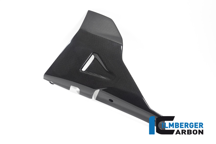 Spoiler de motor de carbono Ilmberger lado izquierdo, brillante, Ducati Diavel 1260, 2019-