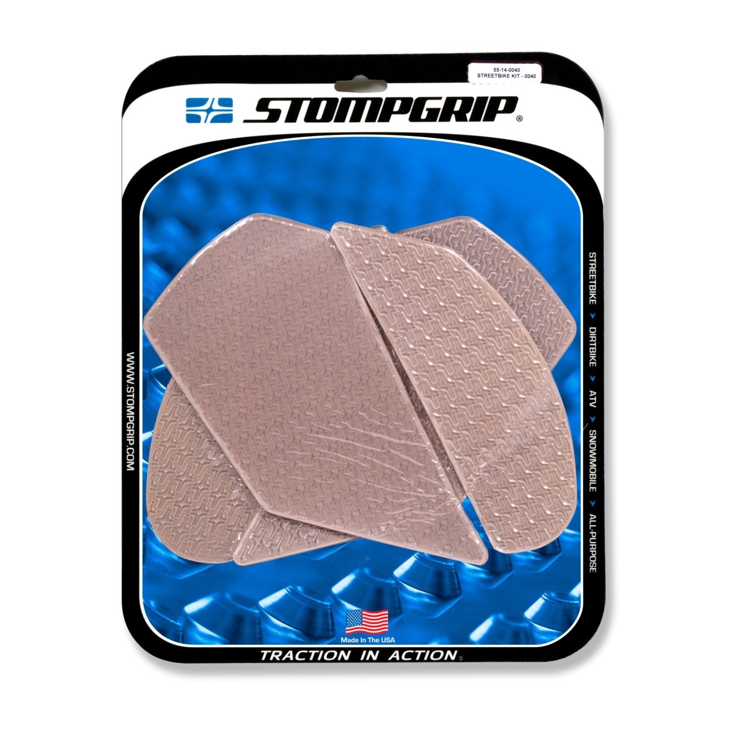 Stompgrip Traction Pads transparentes, para Kawasaki ZX10R Ninja 2011-2025, ZX10R SE 2019-2020, ZX10RR 2017-2025