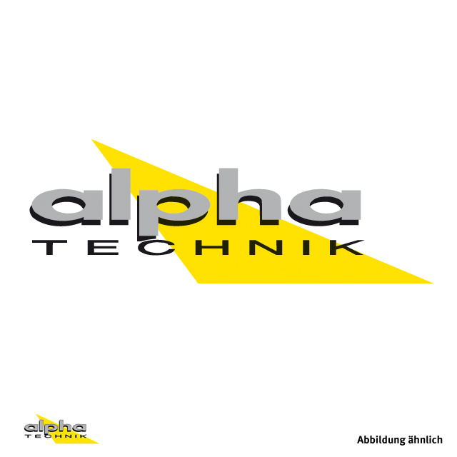 alpha Technik Pegatina troquelada 140x55mm