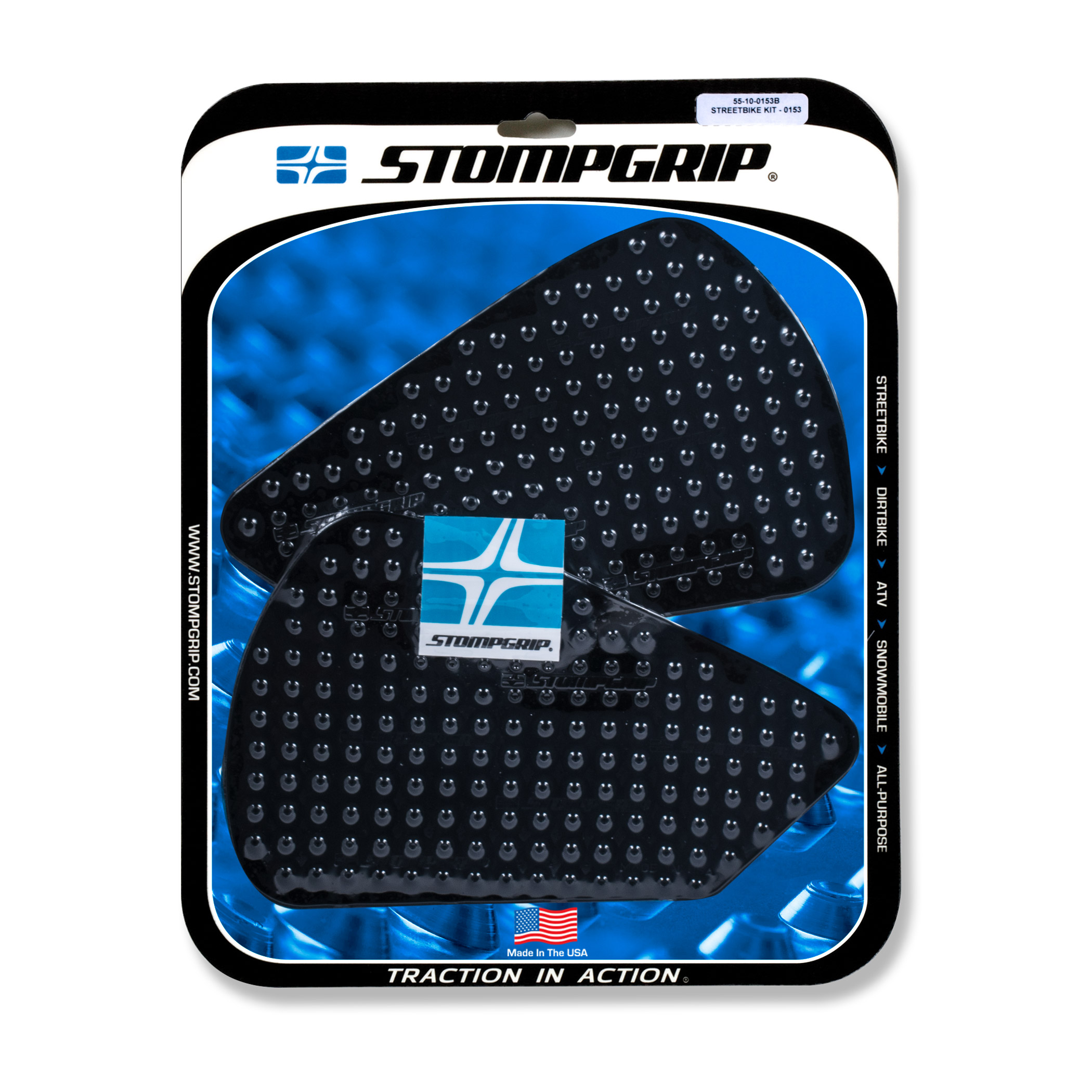 Almohadillas de tracción Stompgrip negras, para BMW R1200GS, 2017-2018, R1250GS, 2019-2024