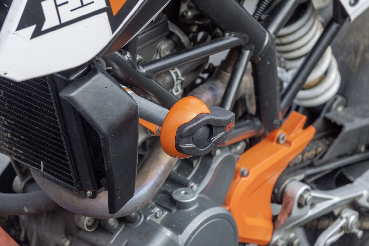 Kit de montaje de Crash Pad LSL para KTM Duke 125, Duke 200