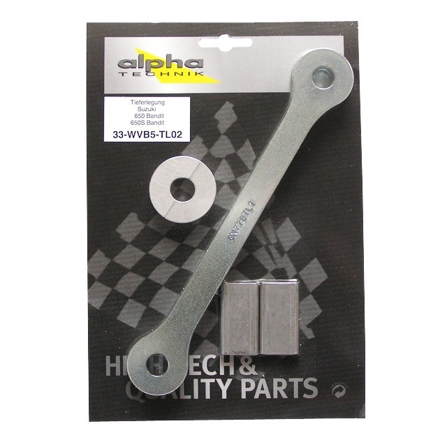 Kit de descenso alpha Technik 35mm Suzuki GSF650,650S Bandit; Tipo WVB5; Año del modelo 2005-