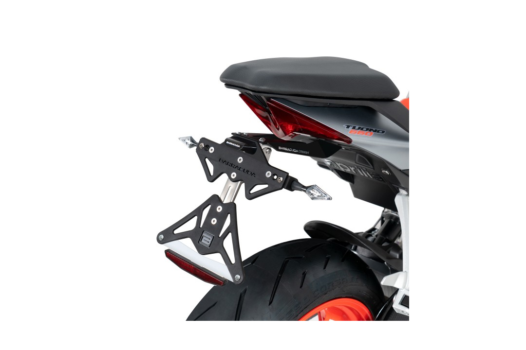 Portamatrículas Barracuda para Aprilia RS 660 y Tuono 660 a partir del año modelo 2021