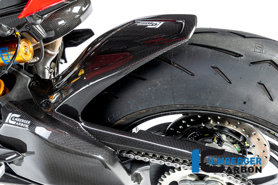 Guardabarros trasero de Carbono Ilmberger trasero brillo para Ducati Streetfighter V4 2020-