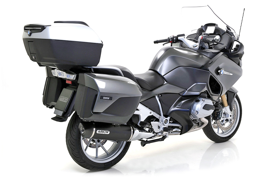 ARROW Escape RACE TECH para BMW R1200RT 2014-16 de aluminio, negro