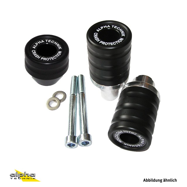 Kit de protectores de caída Race para Kawasaki ZX-10R 2004-05 negro