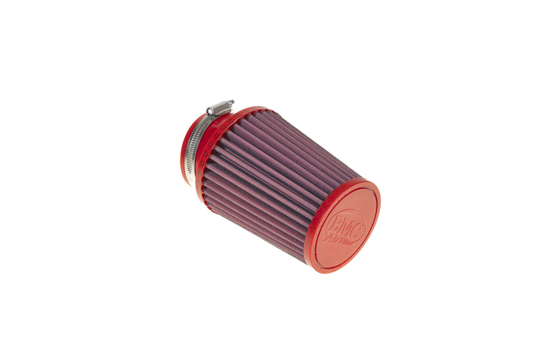 Filtro de aire deportivo universal cónico BMC 65 mm x 128 mm