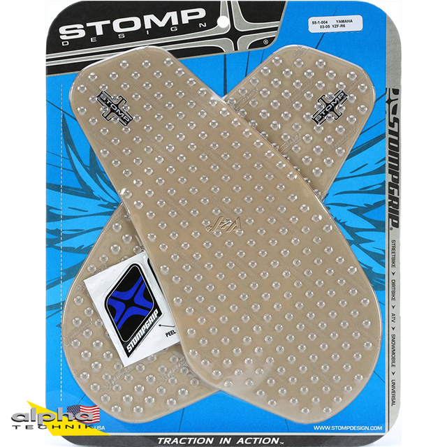 Stompgrip transparente, Volcano, para Yamaha YZF-R6, 2003-2005