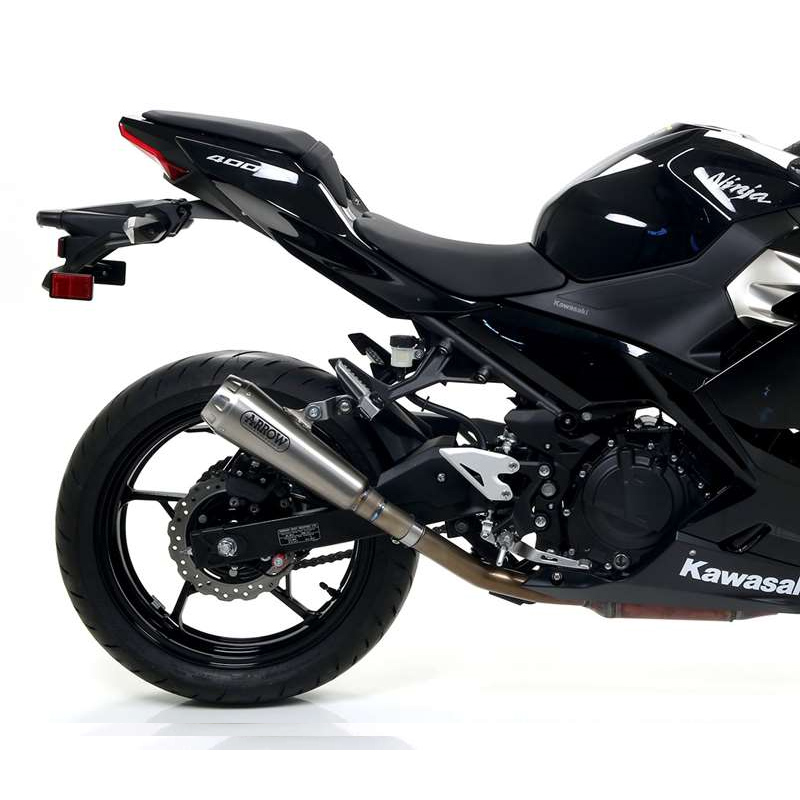 ARROW Escape PRO-RACE Acero Inoxidable para Kawasaki Ninja 400 / Z400 Año Modelo 2018-