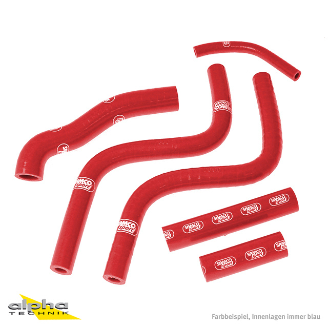 Kit de mangueras de silicona SAMCO SPORT rojo para Honda CR250R año del modelo 1988-1991