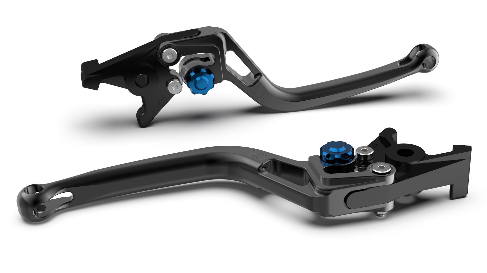 Maneta de freno LSL BOW R82, negra/azul