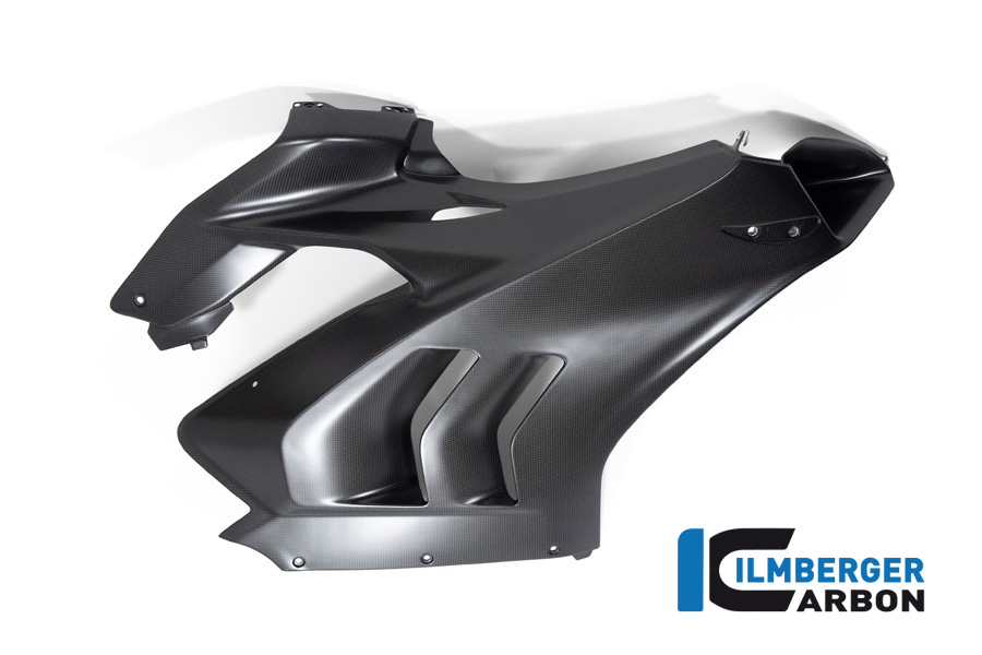 Panel lateral de carenado de carbono Ilmberger lado derecho Racing, mate, Ducati Panigale V4, V4S 2022-