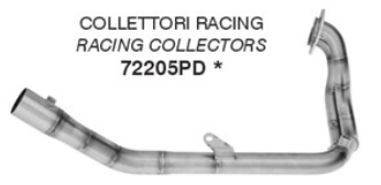 Tubo intermedio ARROW para KOVE 800X Pro, Rally, a partir del modelo 2025, sin catalizador