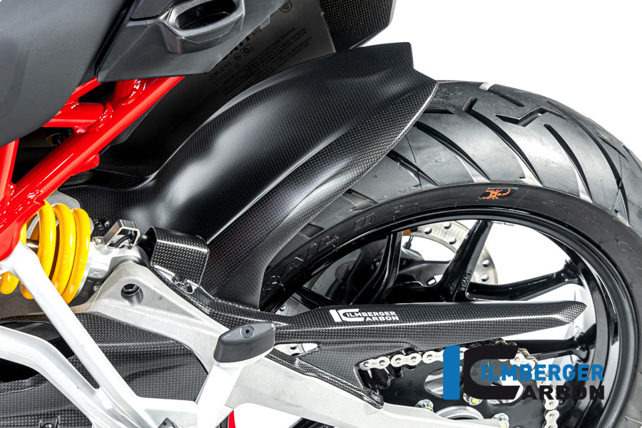Guardabarros de carbono Ilmberger trasero, mate, Ducati Multistrada V4 2020-
