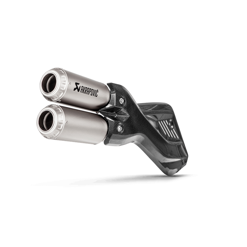 Escape Akrapovic Slip-On Line (Titanio) para Ducati Multistrada 1200 Enduro 2017-2018, Multistrada 1260 Enduro 2019-2020, Multistrada 950/950S 2017-2020