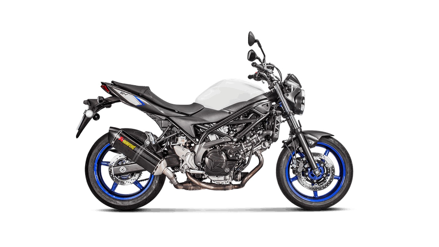 Escape Akrapovic Slip-On Line (Carbono) para Suzuki SV 650 año de modelo 2016-2021