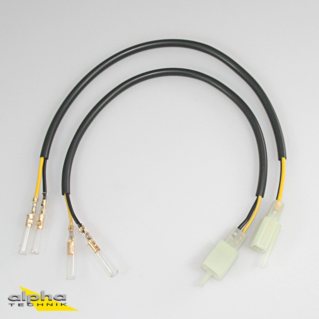 Juego de cables adaptadores de intermitentes LED mini a cableado del vehículo para Yamaha YZF-R125 RE06