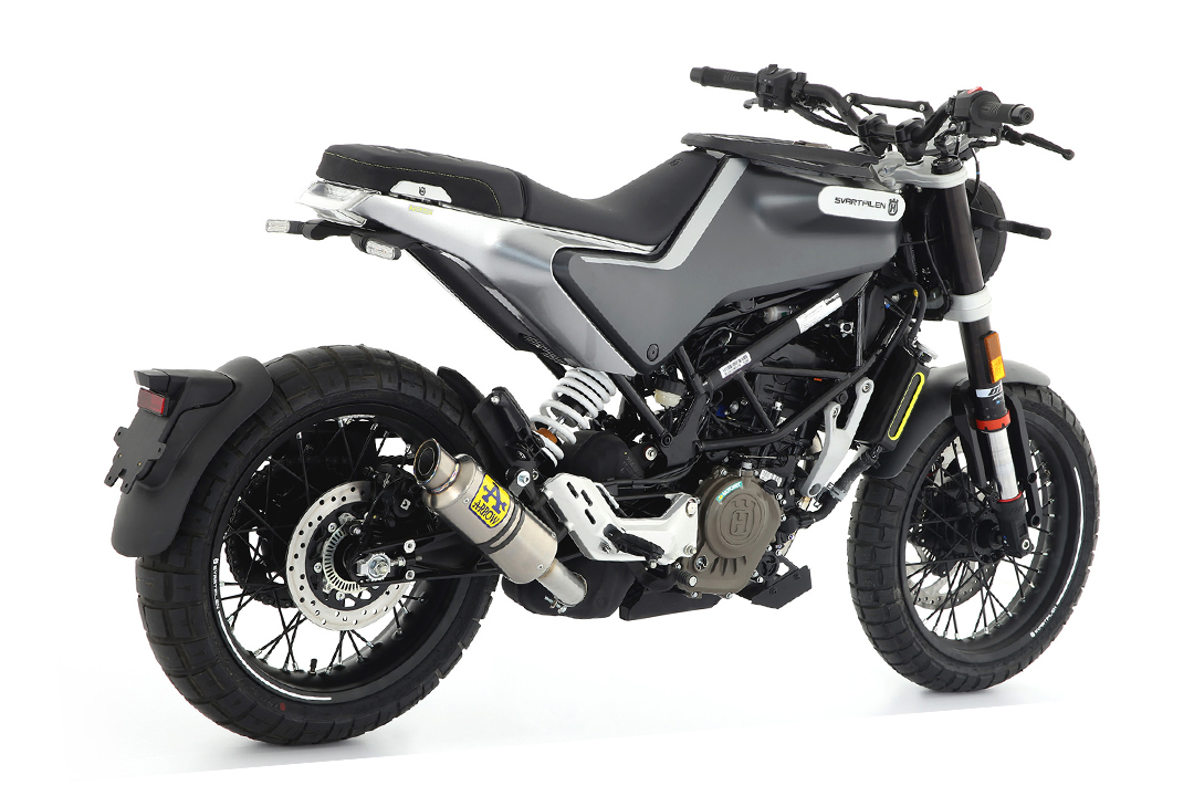 Silenciador Slip-On ARROW GP2 para Husqvarna Svartpilen 125 2021-, Titanio