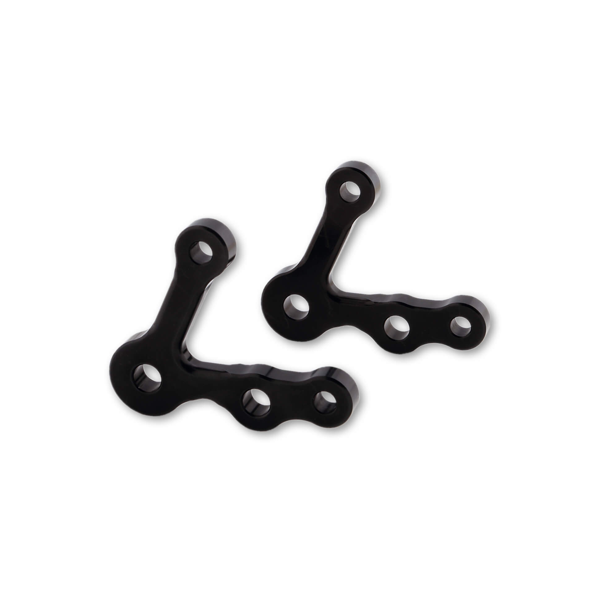 Juego de soportes de faro LSL de 40mm, con soporte para luz de intermitente, negro