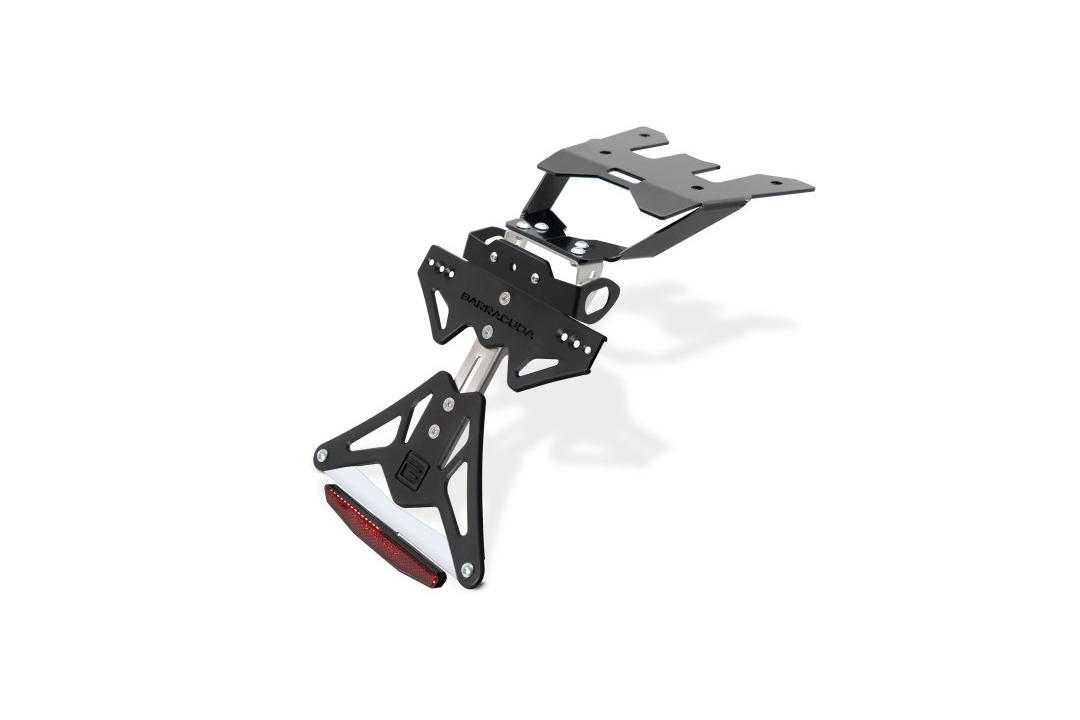 Soporte de Matrícula Barracuda para Honda Africa Twin 2021-, XL750 Transalp 2023- para uso con luz de intermitenten originales