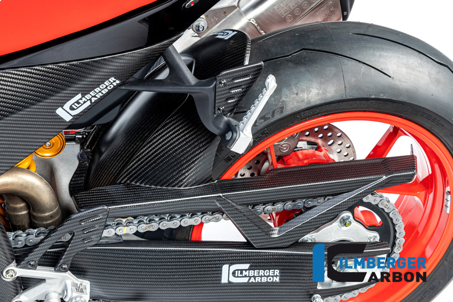 Guardabarros de carbono Ilmberger trasero mate para Aprilia RSV4 / Tuono V4 2021-