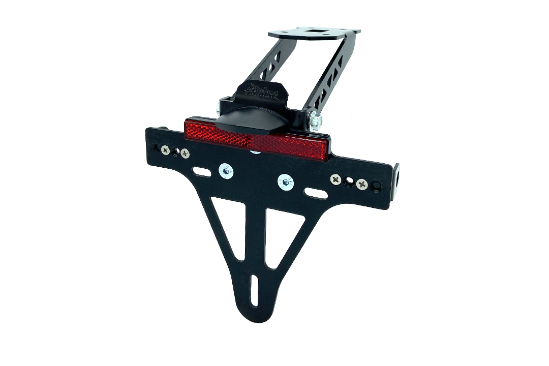 Soporte de matrícula para Kawasaki Z1000SX a partir del año modelo 2011 / Ninja 1000SX a partir del año modelo 2020 / Ninja 1100SX a partir del año modelo 2025