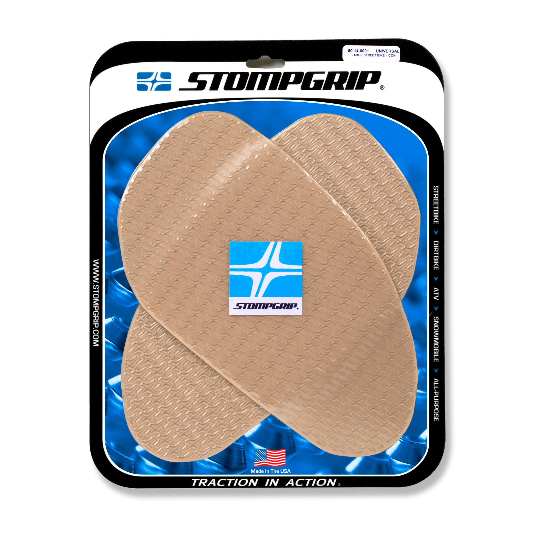 Almohadillas de tracción Stompgrip Universal grandes transparentes
