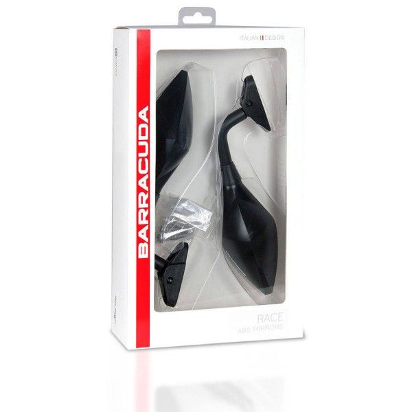 Barracuda espejo retrovisor RACE negro mate