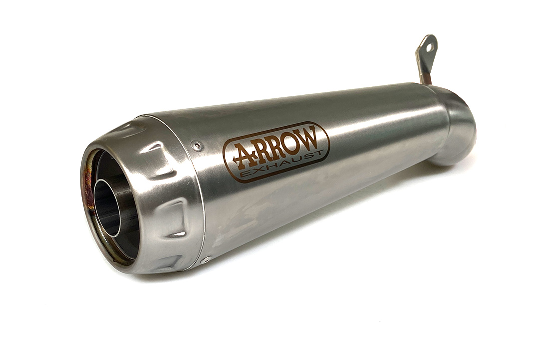 Silenciador final ARROW PRO-RACE de acero inoxidable para Ducati Scrambler Desert Sled a partir del año modelo 2017-