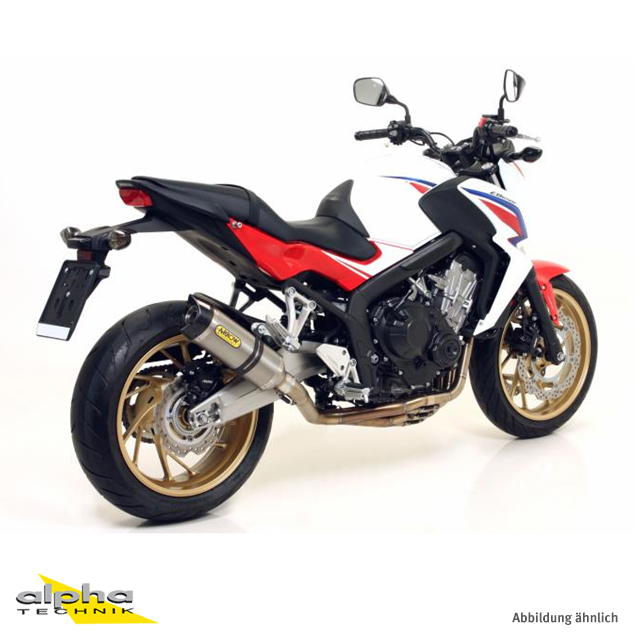 Escape ARROW STREET THUNDER para Honda CBR650F 2014-, Aluminio con Tapa Final de Carbono (Solo con Colector ARROW)