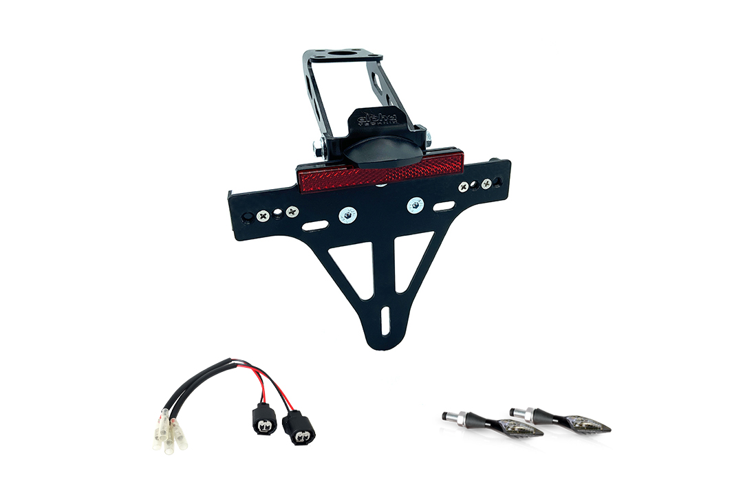 Kit de soporte de matrícula-luz de intermitente X-LED para Kawasaki ZX-4RR, Tipo ZX400P, Año del modelo 2024-