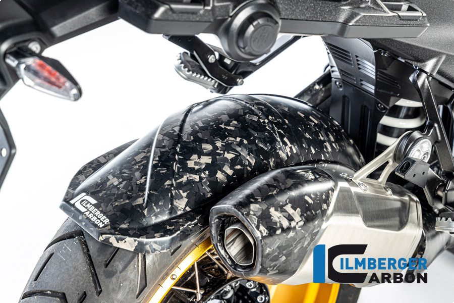 Guardabarros de carbono Ilmberger trasero, Black Diamond Carbon, mate, BMW R1300GS 2023-