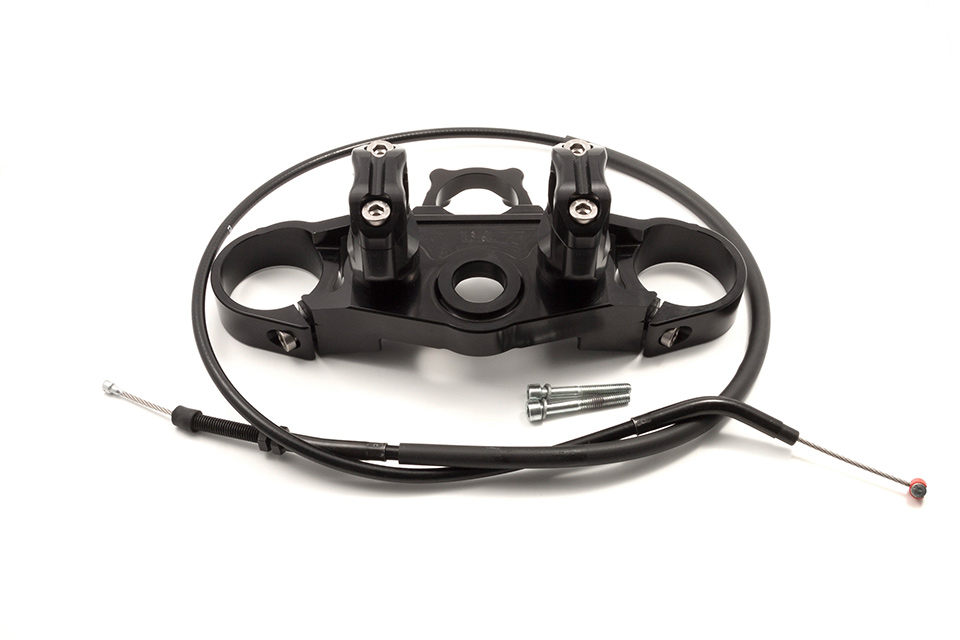 Kit Superbike LSL con certificado de piezas para Triumph Thruxton 1200 R, Tipo DE01/DE01A, 2016-2020, Thruxton 1200 RS, Tipo DF01, 2019- , negro, (Tipo G)