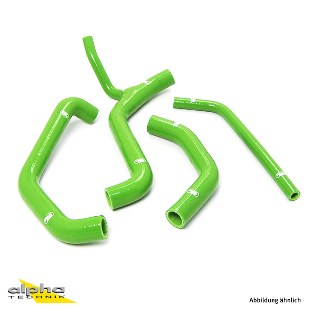 Kit de mangueras de silicona SAMCO SPORT Diseño Race Bike verde para Kawasaki ZX10R años de modelo 2011-2015