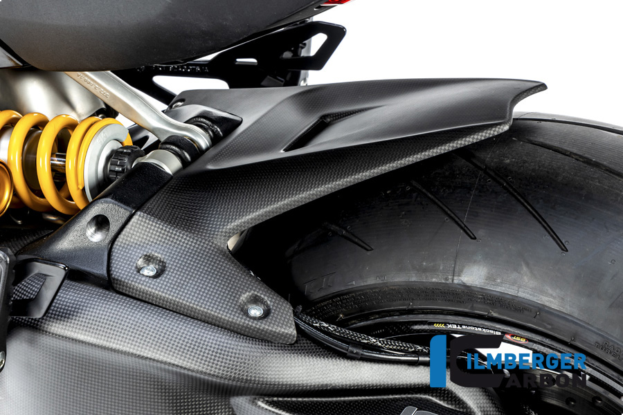 Guardabarros de carbono Ilmberger trasero, mate, Ducati Diavel 1260, 2019-