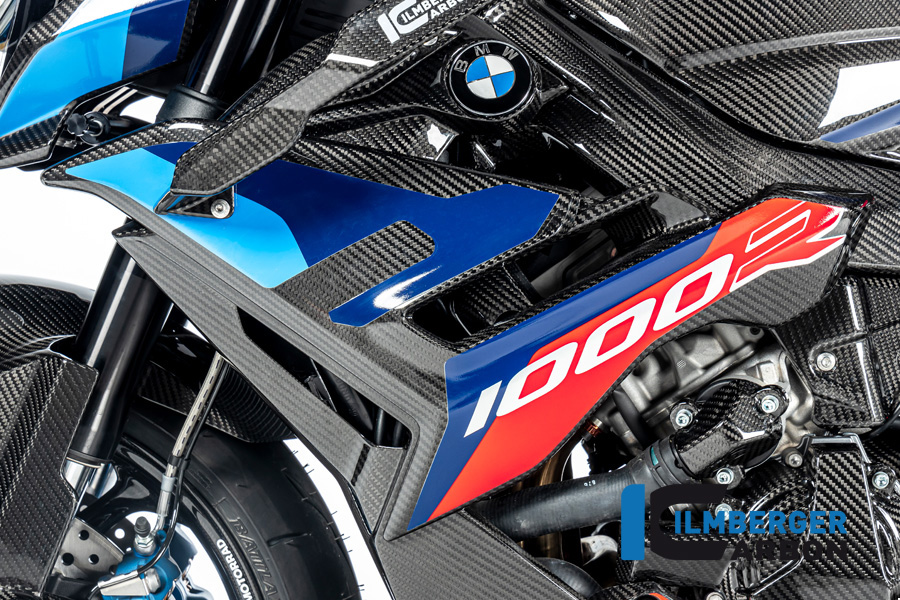 Panel lateral de carenado de carbono Ilmberger lado izquierdo, brillante, BMW M1000R 2023-