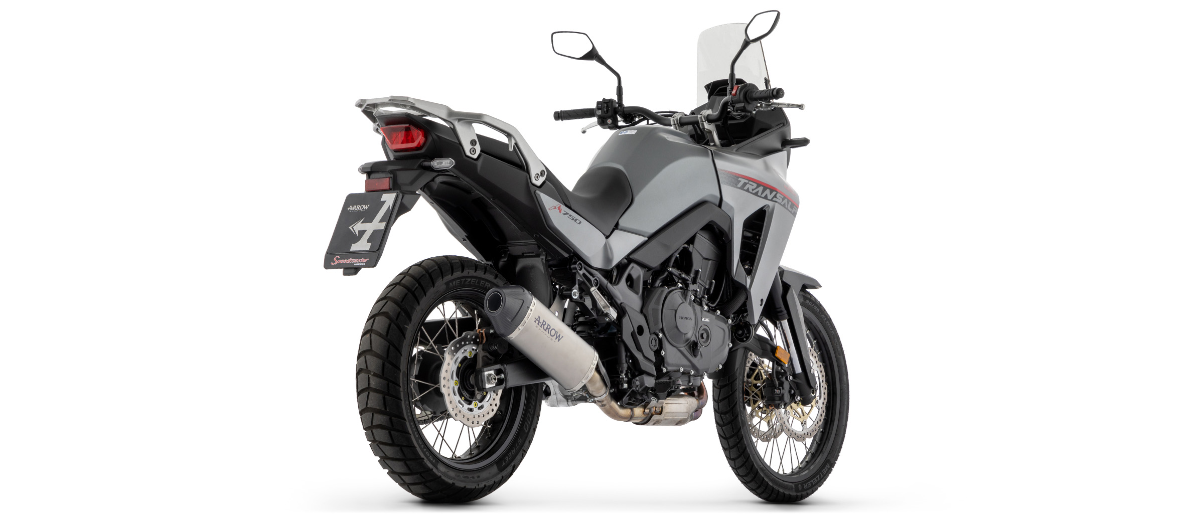 ARROW Auspuff EXPLORER Titan mit Carbon-Endkappe für Honda XL 750 Transalp, 2023-