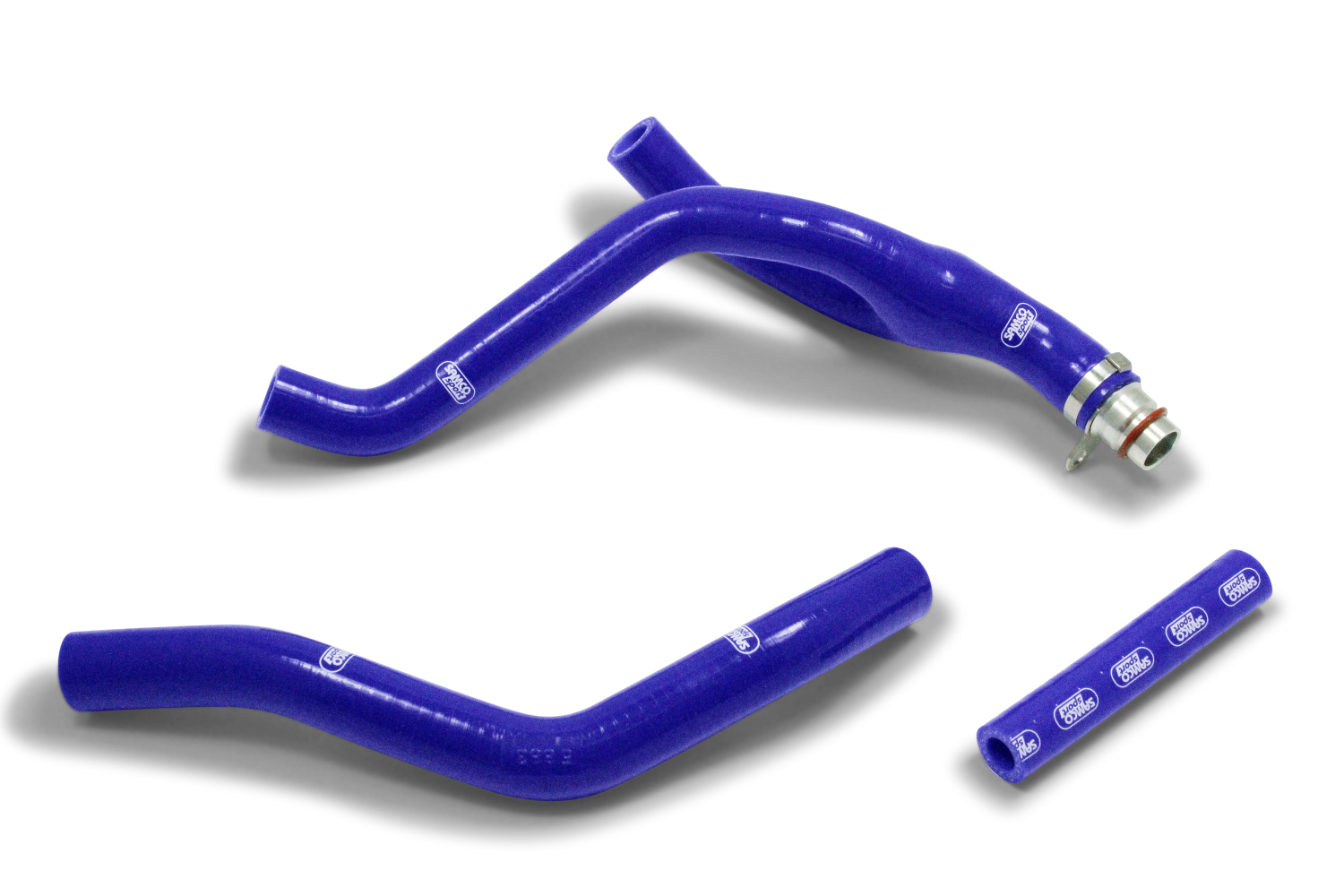 Kit de mangueras de silicona SAMCO SPORT con pieza en Y - Diseño de competición azul para Yamaha YZ250F WR250F año modelo 2019-2023