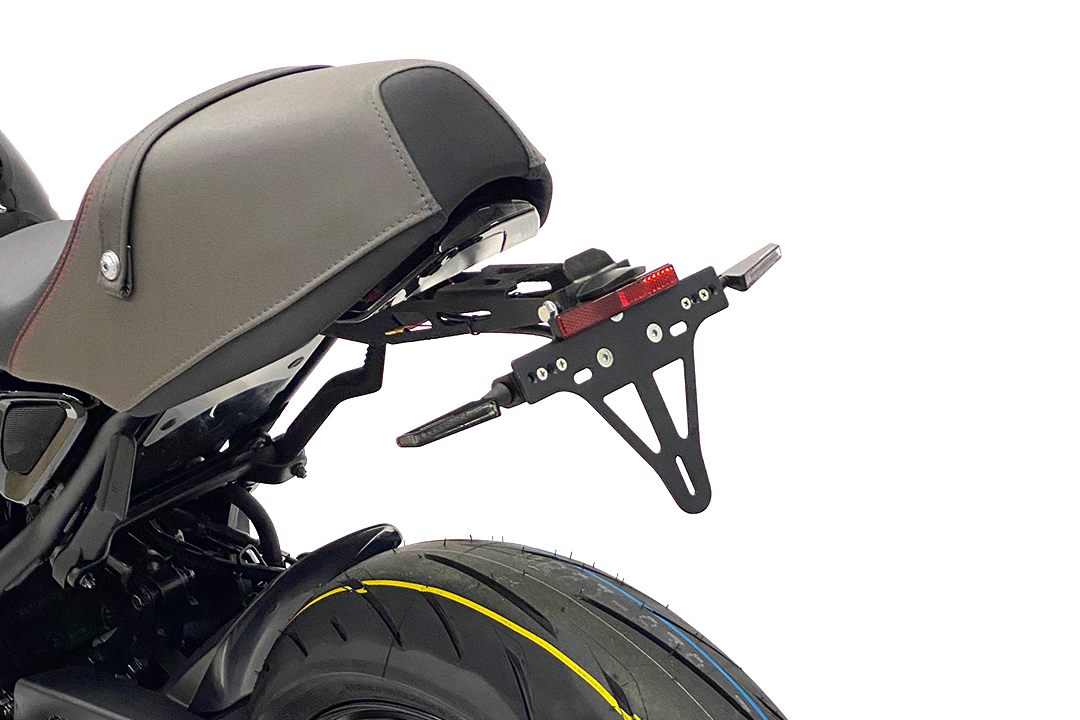 Soporte de matrícula alpha Technik para Yamaha XSR 900 / XSR 900 GP, a partir del año de modelo 2022-