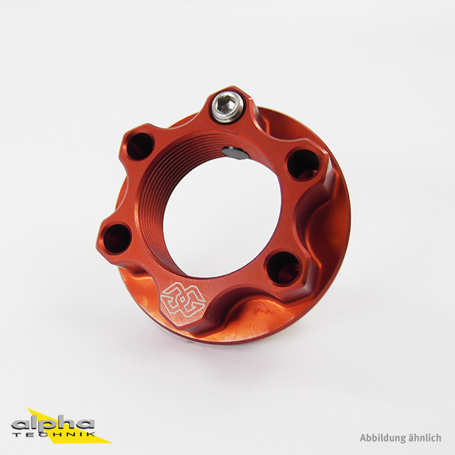 Tuerca GILLES ACMA (pipa de dirección) M28x1 roja