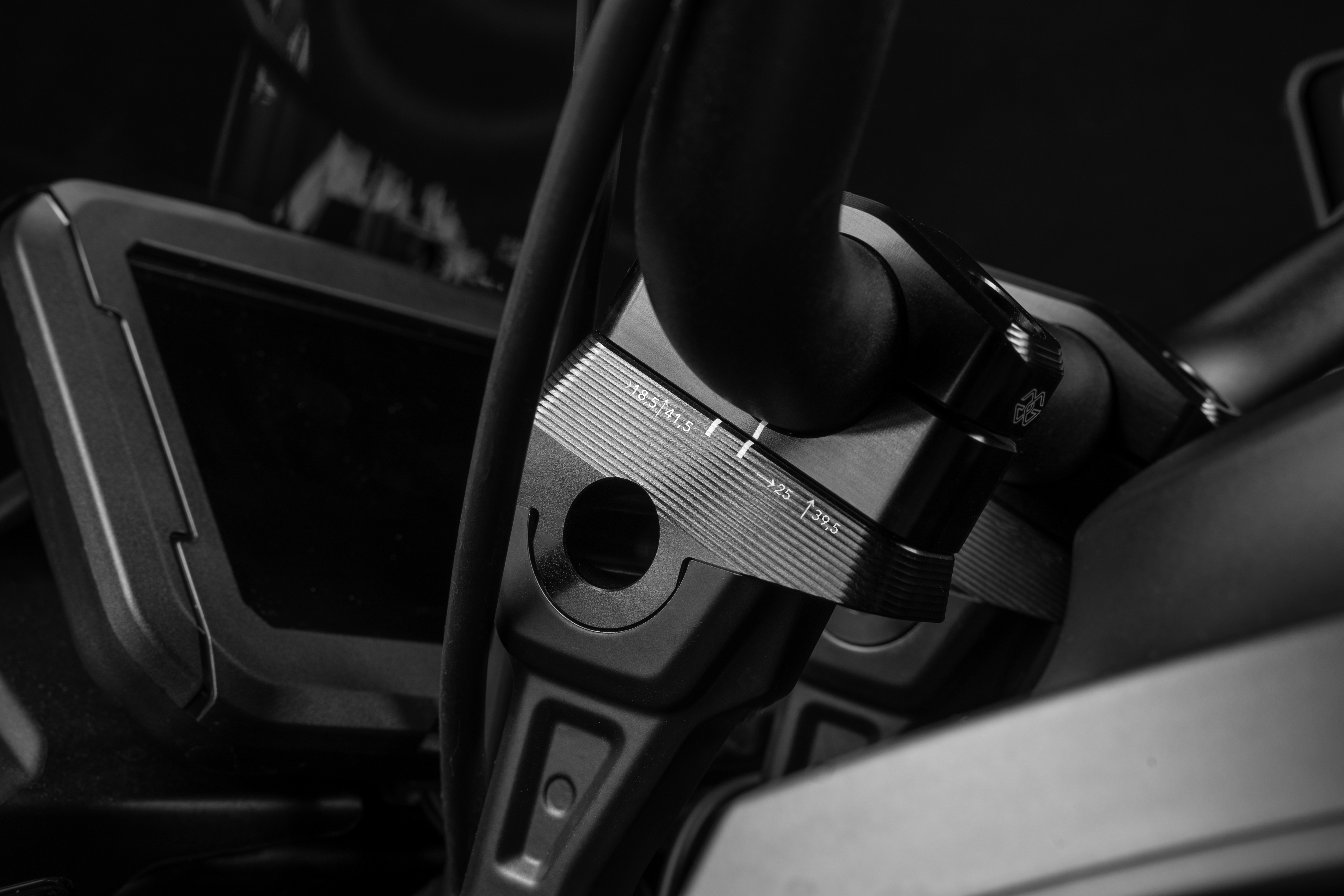 Elevadores de manillar GILLES 1D.GT manillar, negros